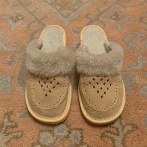 Leather Sheepskin Slippers